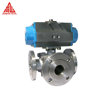 Pneumatic Three Way Ball Valve