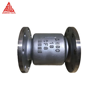 Spring flange check valve